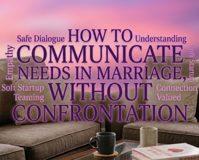 How to Communicate Needs In Marriage, Without Confrontation 
