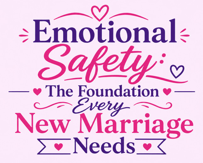 Emotional Safety: The Foundation Every New Marriage Needs